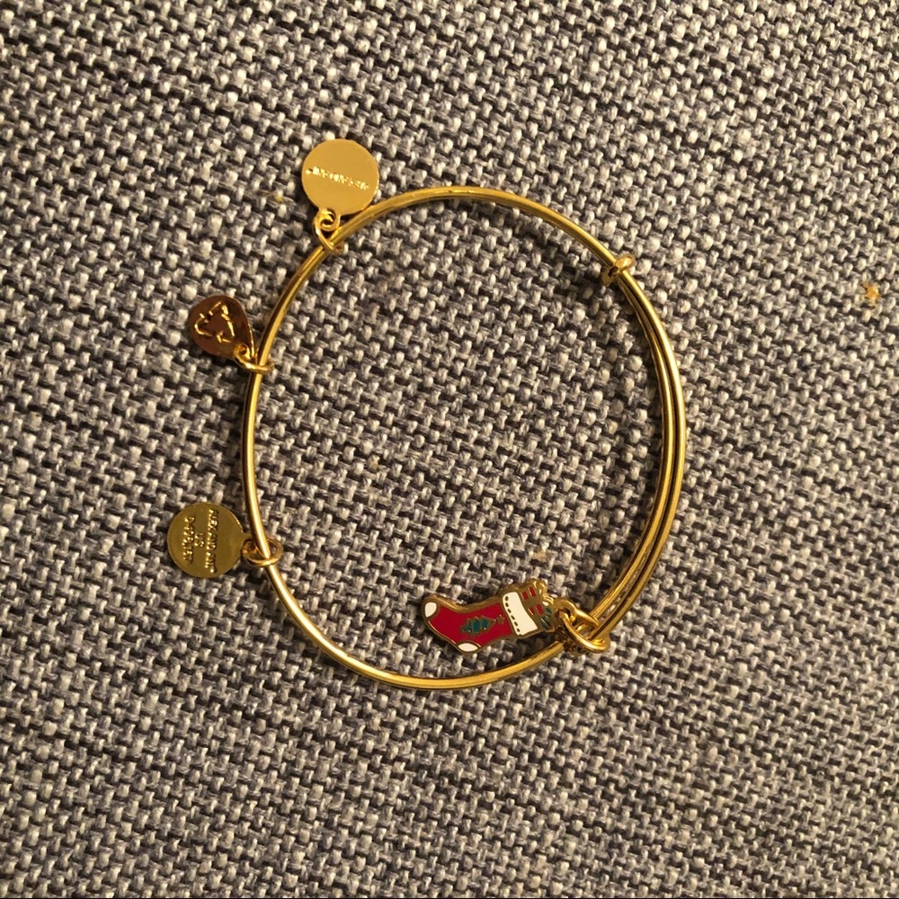 Alex and ani stocking gold bracelet